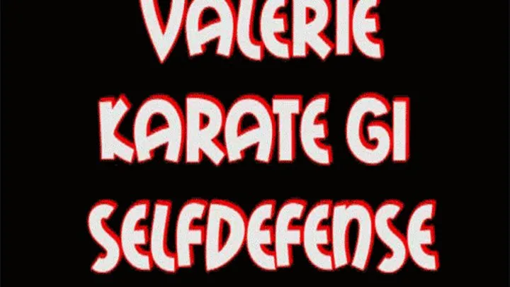 Valerie karate gi selfdefense