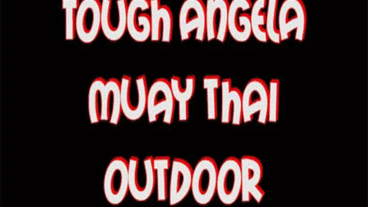 Tough Angela muay thai