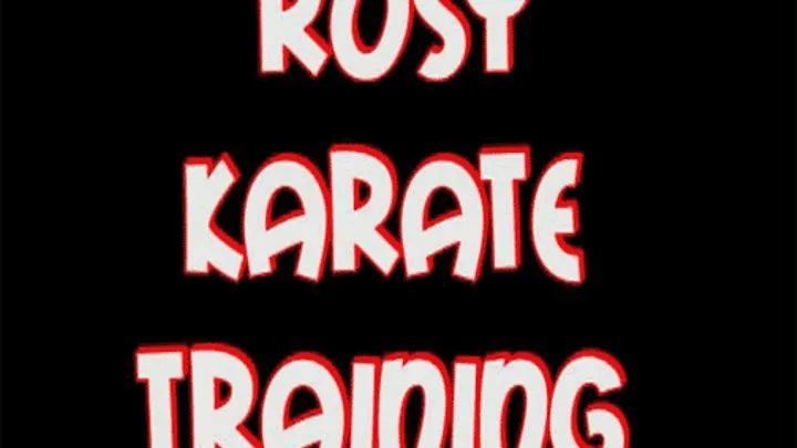 Rosy karate training