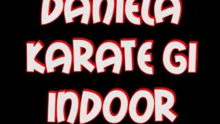 Daniela karate gi indoor