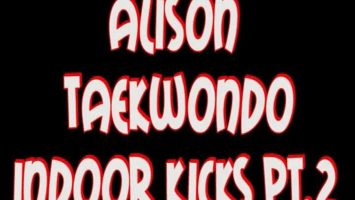 Alison indoor tkd kicks pt2