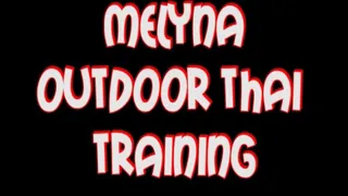 Melyna outdoor thai training