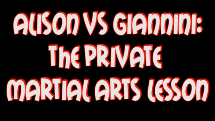 SHORT MOVIE - Alison vs Giannini: the private martial arts lesson