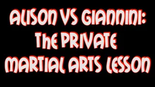 SHORT MOVIE - Alison vs Giannini: the private martial arts lesson