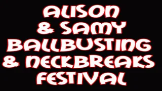 Alison & Samy ballbusting & neckbreaks festival