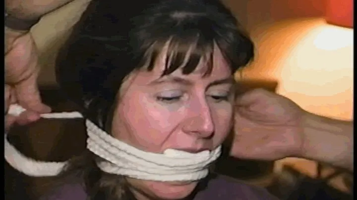 28 YEAR OLD PUBLIC LIBRARIAN GETS HER HANDS TIED WITH ROPE, MOUTH PACKED, TRIES TO MAKE PHONE CALL, GAG TALKING, OTM GAGGED AND STRUGGLING