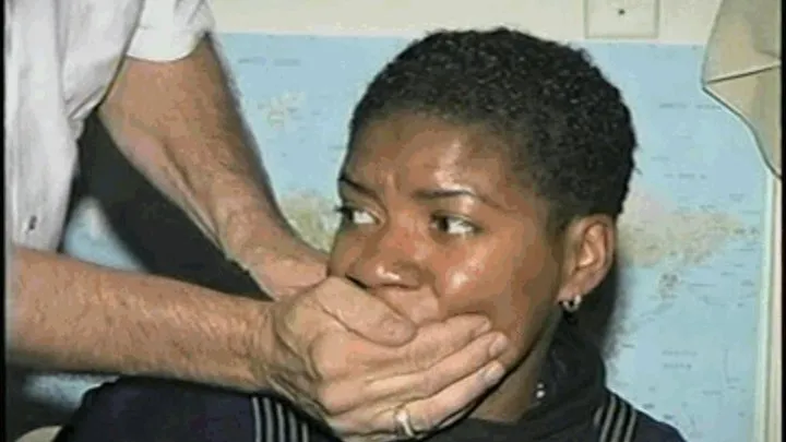 19 YR OLD BLACK COLLEGE STUDENT GETS GRABBED, HANDGAGGED, MOUTH STUFFED, TIED TO CHAIR AND GAG TALKS