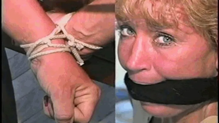 41 Yr OLD COURT CLERK CHAIR TIED, CLEAVE GAGGED & TOE TIED