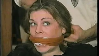 26 YEAR OLD RIVER GETS MOUTH STUFFED, HANDGAGGED, TIED WITH RAWHIDE AND ROPE AND STRUGGLES