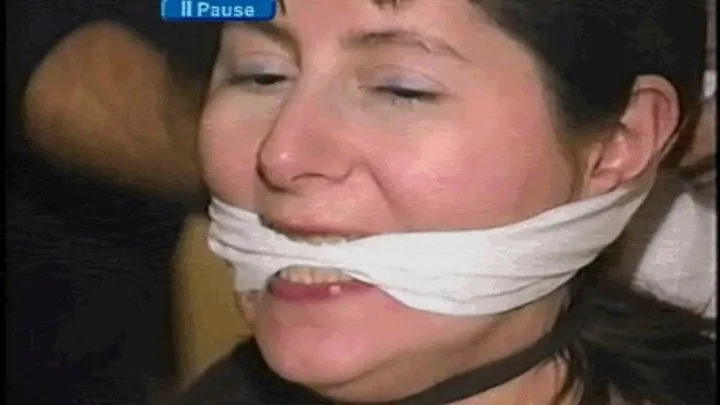 28 YEAR OLD PUBLIC LIBRARIAN GETS MOUTH STUFFED, OTM GAGGED, ROPE TIED ON BED, GAG TALKING, CLEAVE GAGGED AND BLINDFOLDED