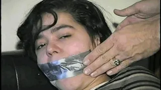 21 Yr OLD LATINA IS ACE BANDAGE, DUCT TAPE, WRISTS, OTM & HAND-GAGGED