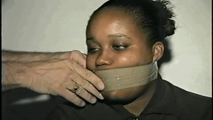 BBW TAMARA WRAP TAPED, CLEAVE GAGGED & TIED UP HOSTAGE