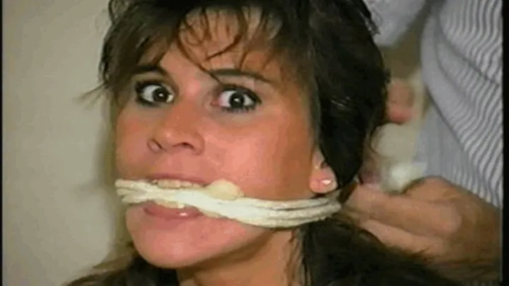 SEXY BEAUTIFUL RACHAEL MOUTH STUFFED & ROPE GAGGED