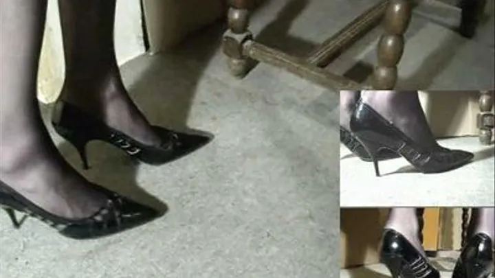 how to push a table, wearing heels!!