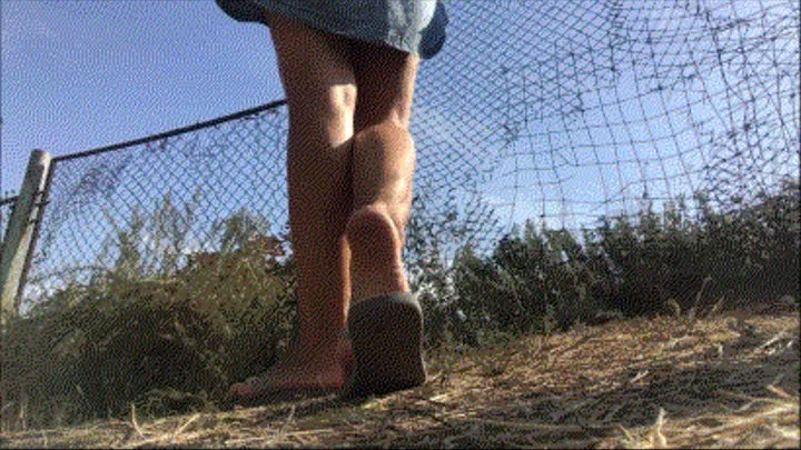 Soles in flip flops outdoor