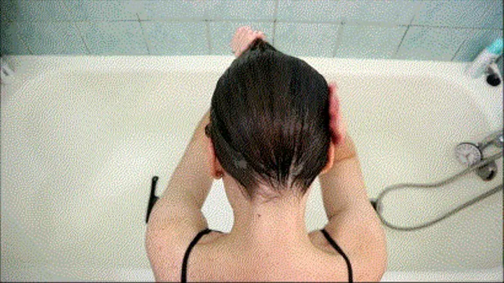 Hair wash from back and above