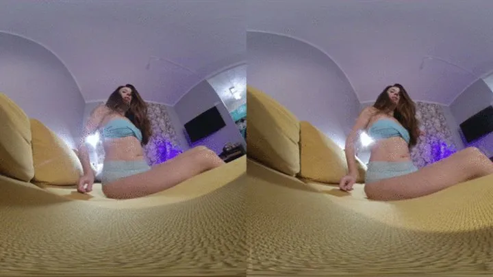 VR180 best quality,Giantess take tiny on the bed,Part -2 video in