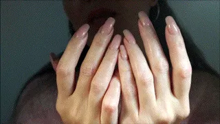 Fingers and nails licking