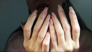 Fingers and nails licking