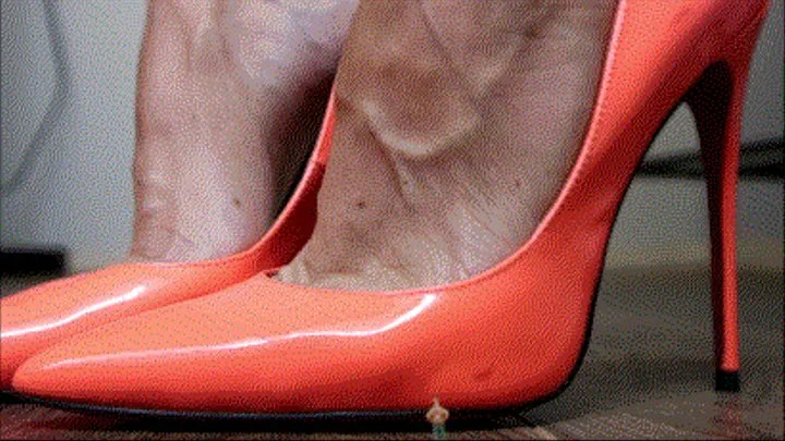 Dangerous big and nice heels of giantess