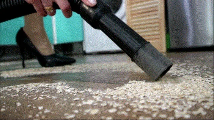 Vacuuming sucks the grain