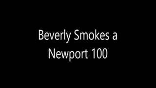 Beverly Blue: Smoking a Newport 100