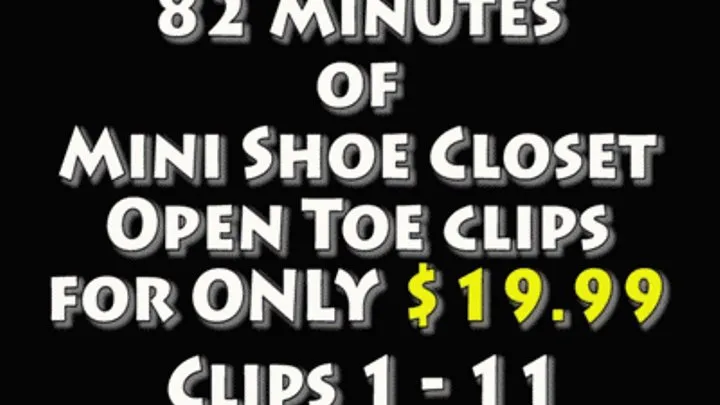 82 Minutes of Mini Shoe Closet Clips for $19.99