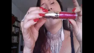 Pink lipstick, gloss and smoking 2/2