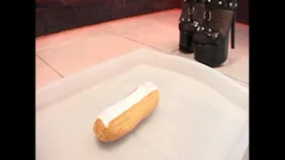 Crushing pastries in high heels