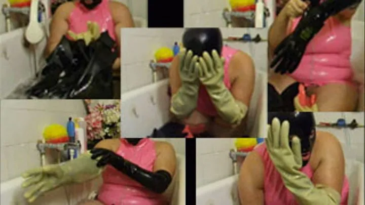 Rubber gloved bath 001 1/3