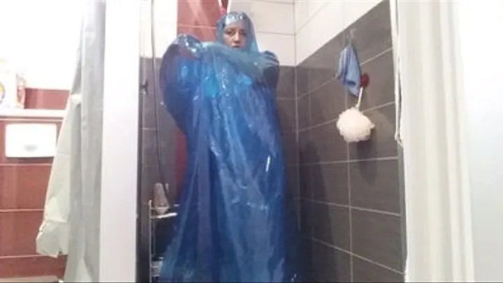 Plastic cape & shower