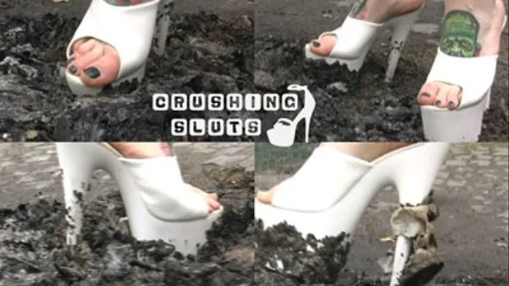 Crushingsluts - innocent white heels