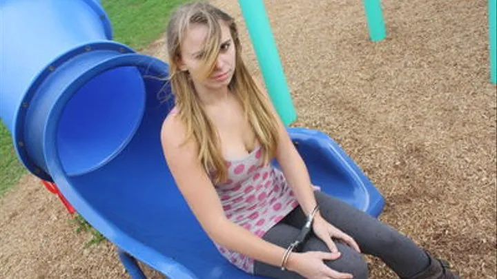Jessica - Speedcuffed on the School Playground
