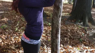 Cera - Handcuffed Around a Tree in Woods