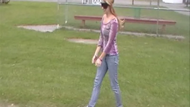 Jessica - Handcuffed & Blindfolded Walk