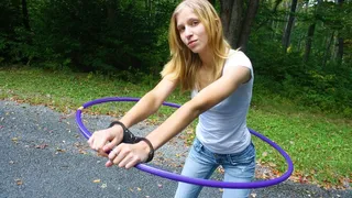 Amanda - Handcuffed Hula Hoop Playing