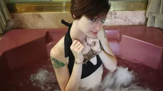 Cassie - Blindfolded & Handcuffed in Jacuzzi