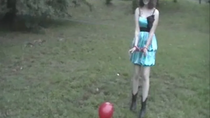 Shyanca - Blindfolded & Handcuffed Balloon Pop in Park