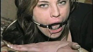 26 YEAR OLD RIVER IS MOUTH STUFFED, HOME MADE RING GAGGED, DROOLING & HANDGAGGED