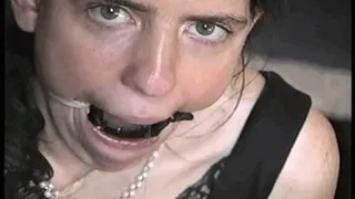 25 YEAR OLD SINGLE STEP-MOM IS RING-GAGGED, BALL-TIED, BAREFOOT, TOE-TIED, GAG TALKING, and DROOLING