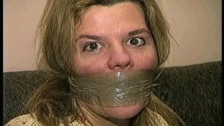 38 Yr OLD SOCIAL WORKER HAS BEEN HOG-TIED, WRAP TAPE GAGGED, TOE-TIED WEARING NYLONS, FOOT TICKLED, HANDGAGGED, MOUTH STUFFED, GAG TALKING, HEEL SMELLING AND STRUGGLING