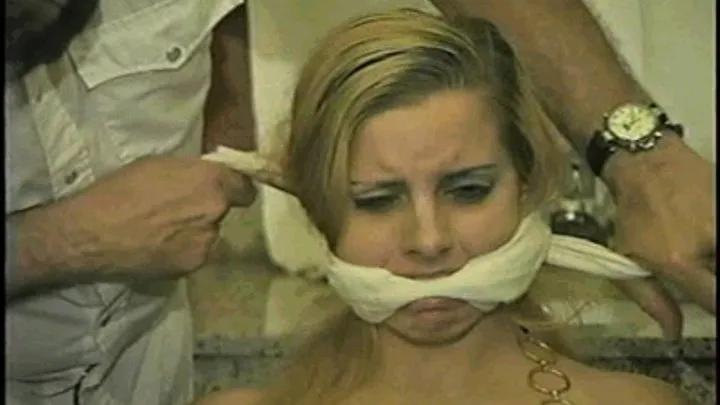 22 Yr OLD SEXY BANK TELLER IS BOUND AND CLEAVE GAGGED IN A CHAIR