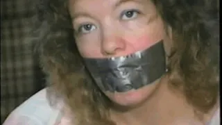 25 YR OLD CHARLENE IS PANTIE STUFFED, DUCT TAPE GAGGED, BALL-TIED & BLINDFOLDED