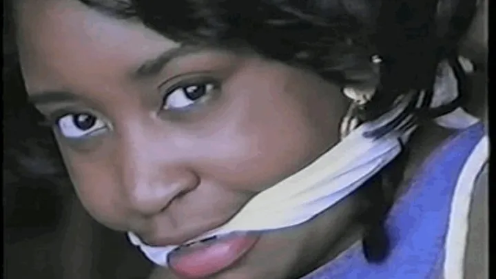 19 Yr OLD BLACK STUDENT MOUTH STUFFED, CLEAVE GAGGED, BALL-TIED, BAREFOOT & TOE-TIED