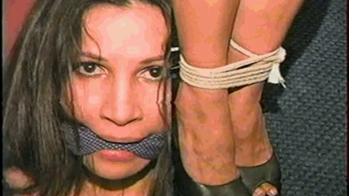 27 Yr OLD CUTE & SEXY LATINA CLEAVE GAGGED & STRUGGLING TIGHTLY TIED TO A CHAIR