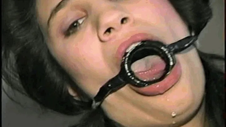 19 Yr OLD LATINA HOUSEWIFE IS HOME MADE RING-GAGGED & DROOLING