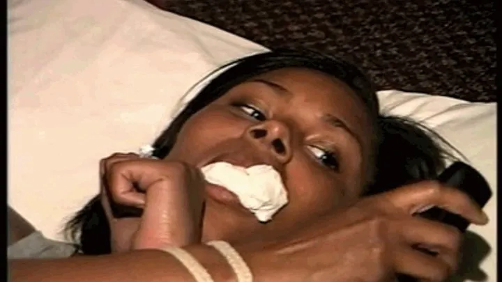 18 Yr OLD BLACK COLLEGE STUDENT IS MOUTH STUFFED, HANDGAGGED, TIED WRISTS, TRYING TO CALL FOR HELP