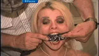 28 YR OLD SEXY AND CUTE VIDEO MODEL FOOT TICKLED, TOE-TIED, TOPLESS, TIT TIED, FONDLED, TITTY PINCHED, WRAP BONDAGE TAPE GAGGED, MOUTH STUFFED, BANDANNA CLEAVE GAGGED, HANDGAGGED, GAG TALKING, AND TO SMELL WET MOUTH RAG