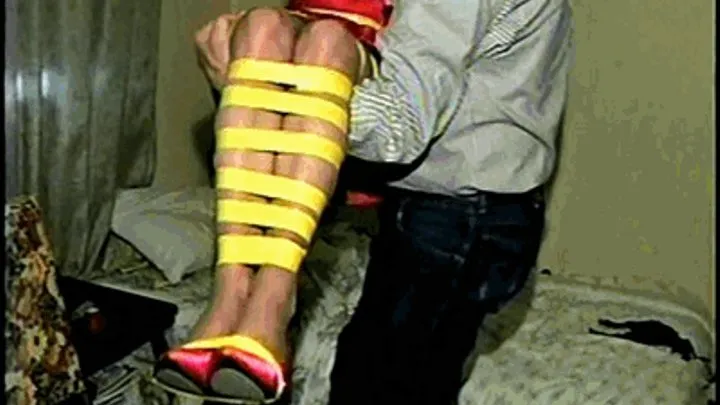 MISSY IS ALL TAPE BOUND, CLEAVE & BALL-GAGGED