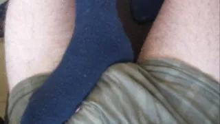 nice footjob with hot and smelling socks